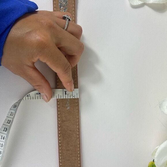 Nocona Baby Girl Leather Belt Pink size newborn to 2 years see measurement - Picture 10 of 12